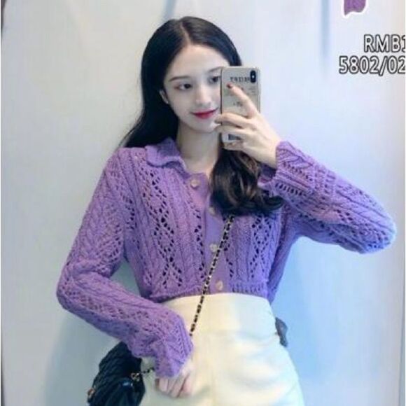 ZARA STRUCTURED KNIT JACKET - Picture 7 of 10